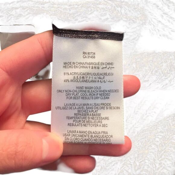BCBGMaxarzia grey knit wool blend cardigan - Picture 4 of 8